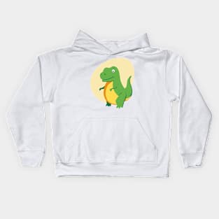 Cute Green T-Rex, Dinosaur, Tyrannosaurus Kids Hoodie